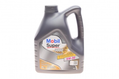 Олива моторна SUPER 3000 X1 5W-30 Formula FE (Каністра 4л) MOBIL 152564