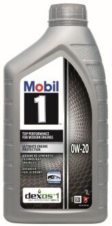 1 0W20 1л олива моторна EU. MOBIL 157289