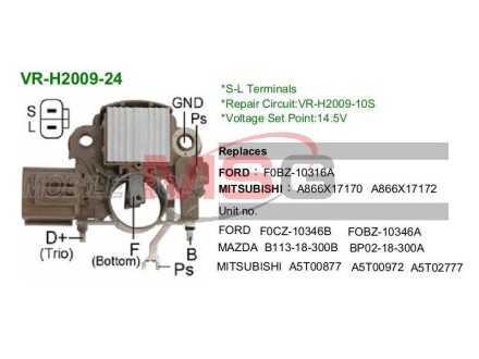 Регулятор напруги генератора MOBILETRON VRH200924