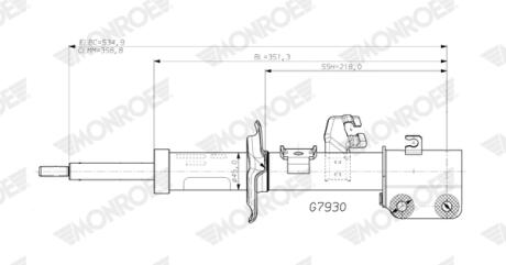 Амортизатор MONROE G7930