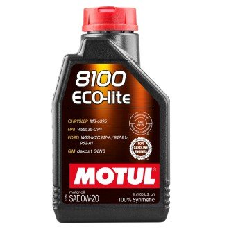 Олива моторна 8100 ECO-Lite 0W-20 1 л (108534/841111) MOTUL 110002