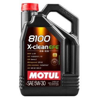 Олива моторна 8100 X-сlean EFE 5W-30 5 л (109471/814051) MOTUL 110015