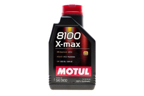 Масло моторное 8100 X-Max 0W-30 (1 л) MOTUL 347201