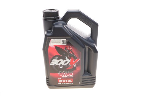 Олива 4T 300V FL SAE 15W50 4L MOTUL 836241