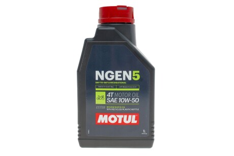 Олива для 4-х тактних двигунів синтетична естерова NGEN 5 10W50 4T 1L MOTUL 839201