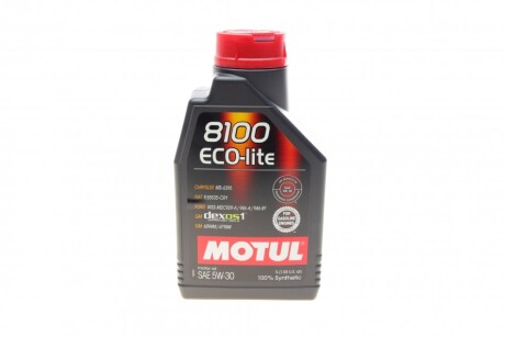 Моторна олива 8100 ECO-lite SAE 5W30 (1L) MOTUL 839511