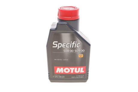 Олива моторна синтетична Specific 508 00 509 00 SAE 0W20 1 L MOTUL 867211