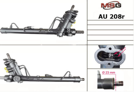 Рулевая рейка с ХПК восстановлена VW Polo 02-09, Audi A2 00-05, Skoda Fabia I 99-07 MSG AU208R