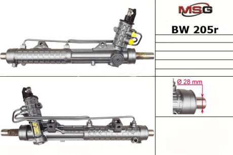 Рулевая рейка с ХПК восстановлена BMW 3 E46 99-05 MSG BW205R