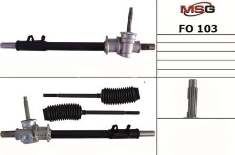 Рейка кермова без г/п Ford Escort III, 80-90, Orion 83-90 MSG FO103