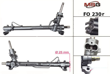 Рулевая рейка с ХПК восстановлена Ford C-MAX 02-10, Ford Focus II 04-11 MSG FO230R