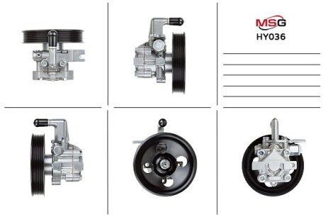 Насос ХПК новый Hyundai Santa Fe 06-12, Kia Sorento 09-15 MSG HY036