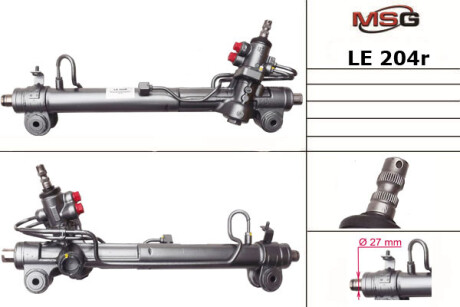 Рульова рейка з ГПК відновлена Lexus RX 03-09 MSG LE204R