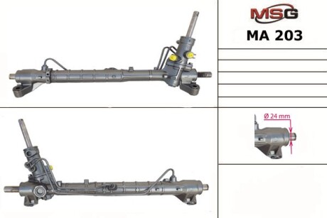 Рулевая рейка с ХПК новая Mazda 5 05-10, Mazda 3 03-09 MSG MA203