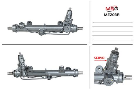 Рульова рейка з ГПК відновлена Mercedes-Benz CLC 08-11, Mercedes-Benz CLK W209 02-10, Mercedes-Benz C-Class W203 00-07 MSG ME203R