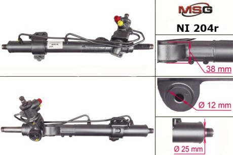 Рулевая рейка с ХПК восстановлена Nissan Almera N16 00-06 MSG NI204R