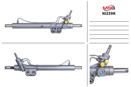 Рульова рейка з ГПК відновлена Nissan Pathfinder R51 04-14, Nissan Navara 05-15 MSG NI239R