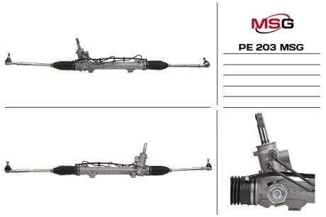 Рейка рулевая PEUGEOT 206, 206+ 1.1-2.0D 08.98- MSG PE203