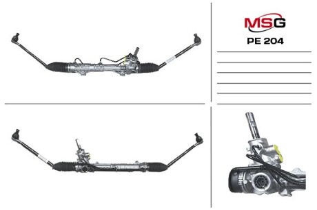 Рулевая рейка с ХПК новая Peugeot 307 01-11, Citroen C4 Picasso 06-13, Citroen C4 04-11 MSG PE204