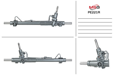 Рулевая рейка с ХПК восстановлена Peugeot 407 03-11, Citroen C6 05-12 MSG PE221R