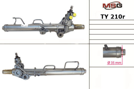 Рульова рейка з ГУР відновлена Toyota 4Runner 96-02, Toyota Land Cruiser Prado 90 96-02 MSG TY210R