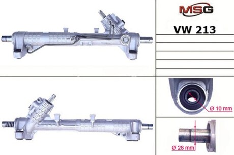 Рейка рулевая с г/п VW Transporter IV 1.8-2.5D 07.90-04.03 MSG VW213