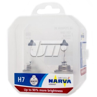 Лампа накаливания SET H7 12V 55W PX26d RANGE POWER +90 (к-т 2шт) (выр-во) NARVA 48047S2