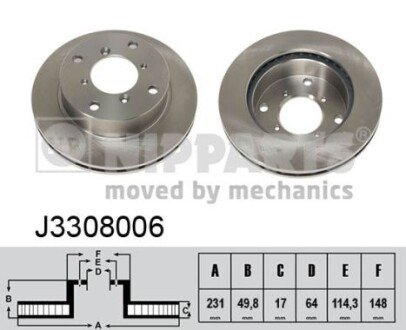 NIPPARTS J3308006