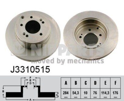 Гальмівний диск NIPPARTS J3310515