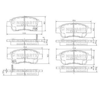Гальмiвнi колодки дискові NIPPARTS J3602086 (фото 1)