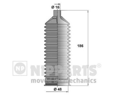 Пильовик кермової тяги Hyunday Sonata YF 10- NIPPARTS N2840510