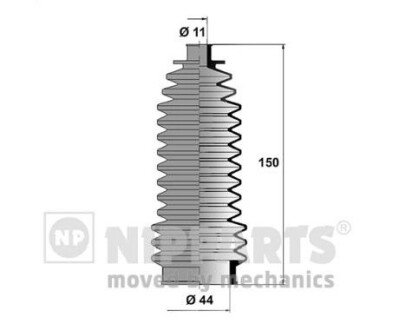 Пильовик рульового механізма NIPPARTS N2841025