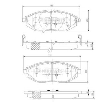 Гальмівні колодки NIPPARTS N3600916