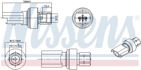 Датчик давления хладогента NISSENS 301136