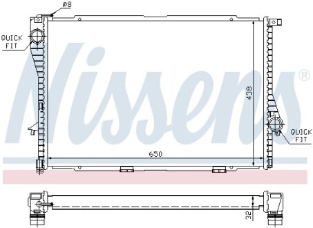 Радиатор охлаждения NISSENS 60648