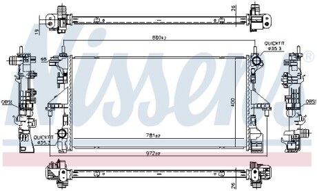 Радіатор NISSENS 606554