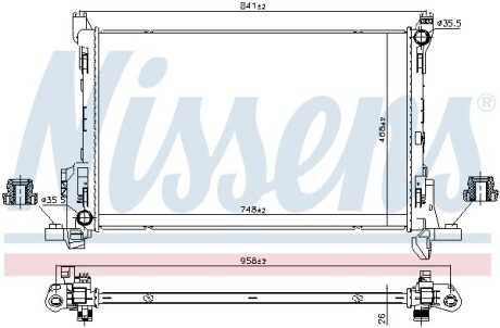 Радіатор охолоджування NISSENS 630793