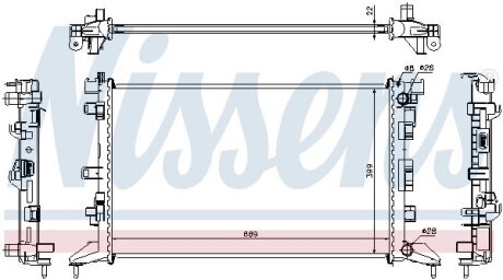 Радиатор охлаждения NISSENS 637602