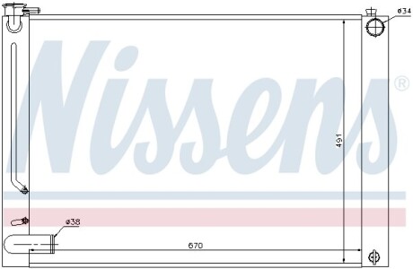 Радіатор охолодження LEXUS RXII 330 NISSENS 64660