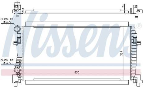 Радиатор охлаждения NISSENS 65317