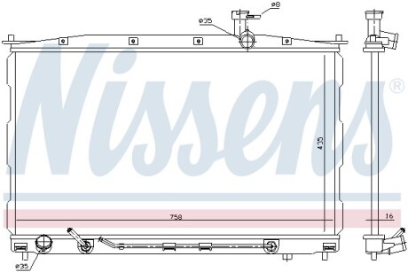 Радіатор NISSENS 67505