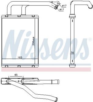 Радиатор печки NISSENS 707176