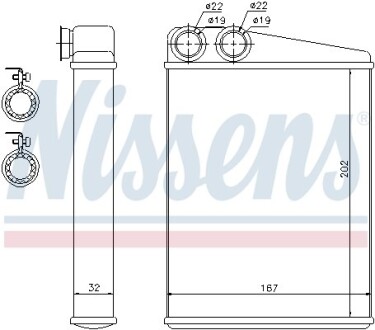 Радиатор печки NISSENS 72046