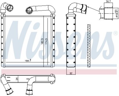 Радіатор печі VAG NISSENS 73943