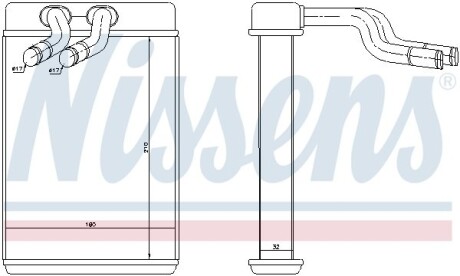 Радіатор пічки HYUNDAI H1, H-200 NISSENS 77610