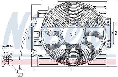 Вентилятор радіатора NISSENS 85421