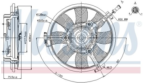 Вентилятор радіатора Audi; Seat; Skoda; VW NISSENS 85691