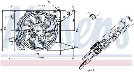 Вентилятор радіатора NISSENS 85710