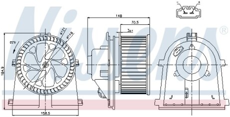 Вентилятор салону NISSENS 87022