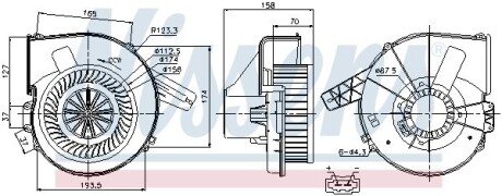 Вентилятор салона NISSENS 87028